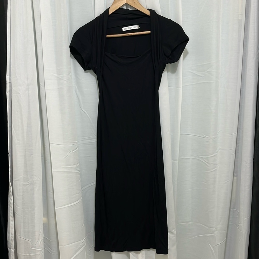 Zara Black Maxi Dress a240
